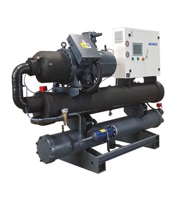 Ein guter Preis. 74m3/h wassergekühlter Schraubkühler 210HP 330KW/283800Kcal Kompressor 79,6KW Online